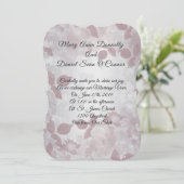 Uitnodigingen voor lente bruiloft elegant Mauve (Staand voorkant)