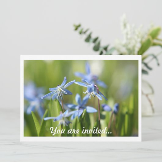 Uitnodigingen voor lentebommen (Staand voorkant)