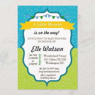 Uitnodigingen voor Little Monster Baby Shower