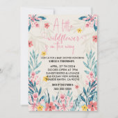 uitnodigingen voor little wildflower babyshower vo (Voorkant)