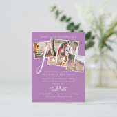 Uitnodigingen voor live videobabbelbruiloften of k (Staand voorkant)