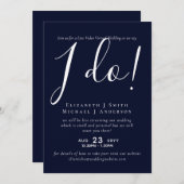 Uitnodigingen voor live videochat bruiloft of kopp (Voorkant / Achterkant)