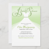 Uitnodigingen voor loffend gown Bridal Shower (Voorkant)