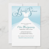 Uitnodigingen voor loffend gown Bridal Shower (Voorkant)