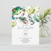 Uitnodigingen voor Low Country Boil-evenementen (Staand voorkant)