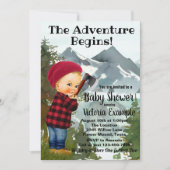 Uitnodigingen voor Lumberjack Baby Shower (Voorkant)