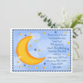 Uitnodigingen voor maan en sterren (Staand voorkant)