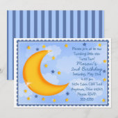 Uitnodigingen voor maan en sterren (Voorkant / Achterkant)