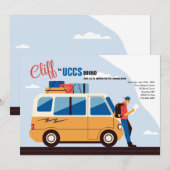 Uitnodigingen voor mannelijke studenten (Voorkant / Achterkant)