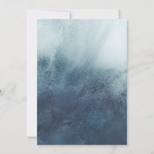 Uitnodigingen voor marinevertrouwen waterverf (Achterkant)