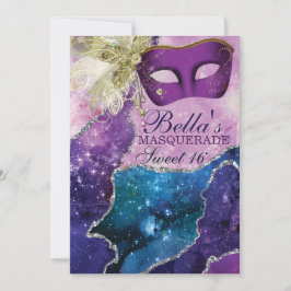 Uitnodigingen voor masquerade verjaardagsfeest