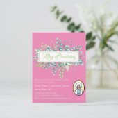 Uitnodigingen voor Mei-kroning van de Maagd Maria  (Staand voorkant)