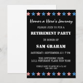 Uitnodigingen voor militaire pensionering onder Am (Voorkant / Achterkant)