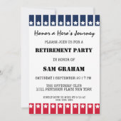 Uitnodigingen voor militaire pensionering onder Am (Voorkant)