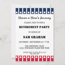 Uitnodigingen voor militaire pensionering onder Am