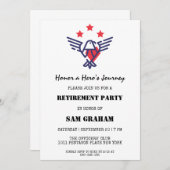 Uitnodigingen voor militaire pensionering onder Am (Voorkant / Achterkant)