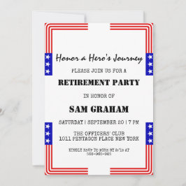 Uitnodigingen voor militaire pensionering onder Am