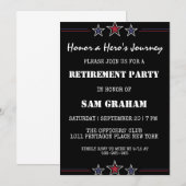 Uitnodigingen voor militaire pensionering onder Am (Voorkant / Achterkant)