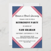 Uitnodigingen voor militaire pensionering onder Am (Voorkant)