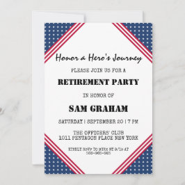 Uitnodigingen voor militaire pensionering onder Am