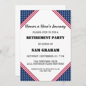 Uitnodigingen voor militaire pensionering onder Am (Voorkant / Achterkant)