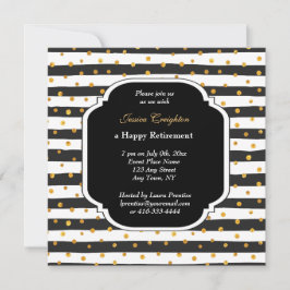 Uitnodigingen voor Modern Stripe en Stippen Retire