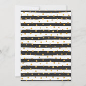 Uitnodigingen voor Modern Stripe en Stippen Retire (Achterkant)