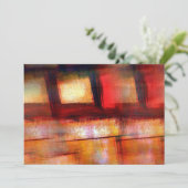 Uitnodigingen voor moderne Abstracte kunst (Staand voorkant)