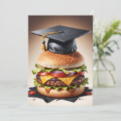 Uitnodigingen voor moderne afstuderen BBQ (Staand voorkant)