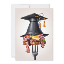 Uitnodigingen voor moderne afstuderen BBQ