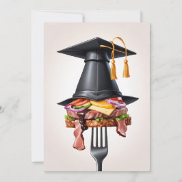 Uitnodigingen voor moderne afstuderen BBQ