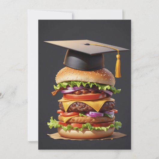 Uitnodigingen voor moderne afstuderen BBQ (Voorkant)