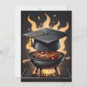 Uitnodigingen voor moderne afstuderen BBQ (Voorkant)