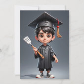 Uitnodigingen voor moderne afstuderen BBQ (Voorkant)