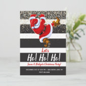 Uitnodigingen voor moderne kerstkerstfeestjes (Staand voorkant)