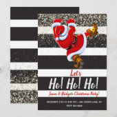 Uitnodigingen voor moderne kerstkerstfeestjes (Voorkant / Achterkant)