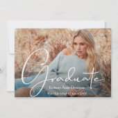 Uitnodigingen voor moderne scriptfotografie (Voorkant)