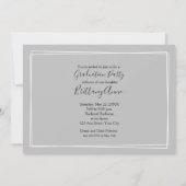 Uitnodigingen voor moderne scriptfotografie (Achterkant)