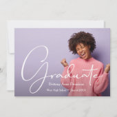 Uitnodigingen voor moderne scriptfotografie (Voorkant)