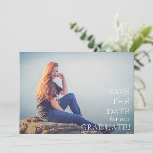 Uitnodigingen voor moderne scriptfotografie (Staand voorkant)