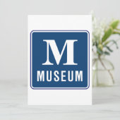 Uitnodigingen voor museumborden (Staand voorkant)