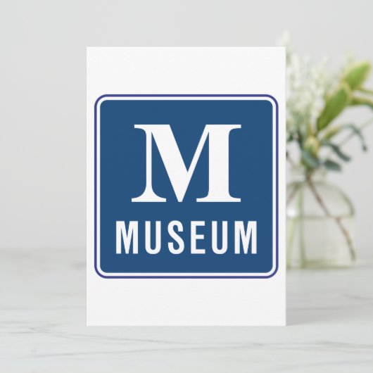 Uitnodigingen voor museumborden (Staand voorkant)