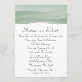 Uitnodigingen voor na de bruiloft van Sheer Myst