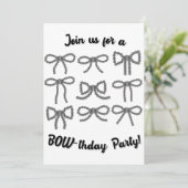 Uitnodigingen voor Navajo Pearl Bow-feestjes  (Staand voorkant)