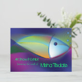 Uitnodigingen voor Neon Fish Kunstgalerie Kunstten (Staand voorkant)