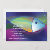 Uitnodigingen voor Neon Fish Kunstgalerie Kunstten (Achterkant)