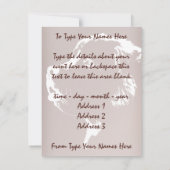 Uitnodigingen voor Newfoundland Persoonlijke Dog R (Achterkant)