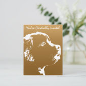 Uitnodigingen voor Newfoundland Persoonlijke Dog R (Staand voorkant)