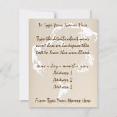 Uitnodigingen voor Newfoundland Persoonlijke Dog R (Achterkant)