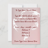 Uitnodigingen voor Newfoundland Persoonlijke Dog R (Achterkant)